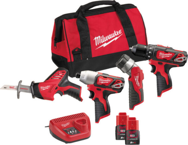 Milwaukee Set Εργαλείων M12 BPP4A-202B (4933441240)